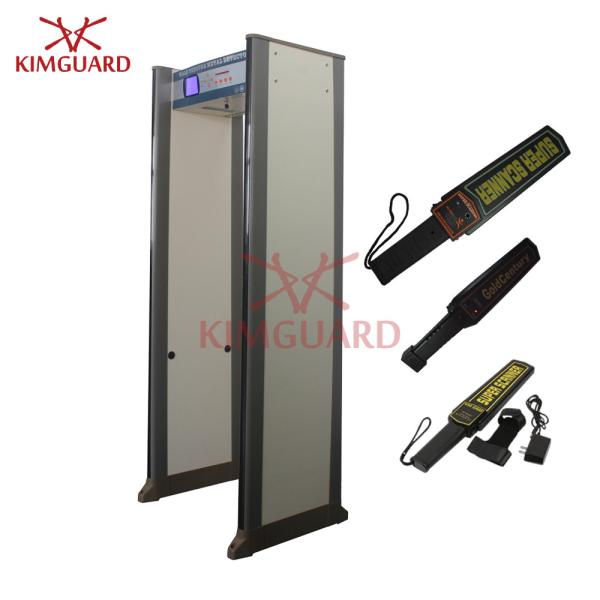 Quality Electronic Multi Zone Security Walk Through Metal Detector Gate  Bidirectional 45 Zones for sale