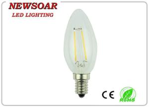China more bright sharp top led bulb made of high transparent glass cover on sale