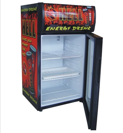 52L R600a Frost Free Portable Beverage Countertop Mini Display Fridge Cooler with Logo SC52B