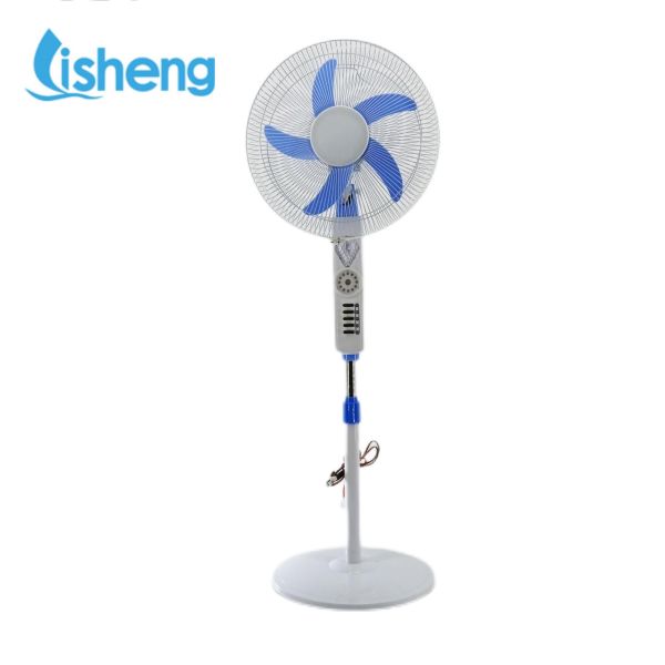 White Mucarelling Industrial 18 Inch Solar Rechargeable Fan