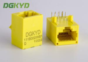 Buy cheap Yellow Color Unshielded Rj45 Modular Jack With Transformer , 100 Base - T product