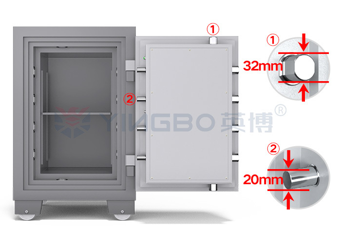 Three Composite Construction Fireproof Safe Box With Intelligent Dual Alarm System YB/FH-78 Fireproof Safe Box for Home and Office