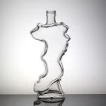 Customized Surface Handing Football Shaped Glass Bottle for Unique Alcohol