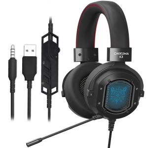 On Cord Control Onikuma K3 117dB 2.2m Wired Gaming Headset