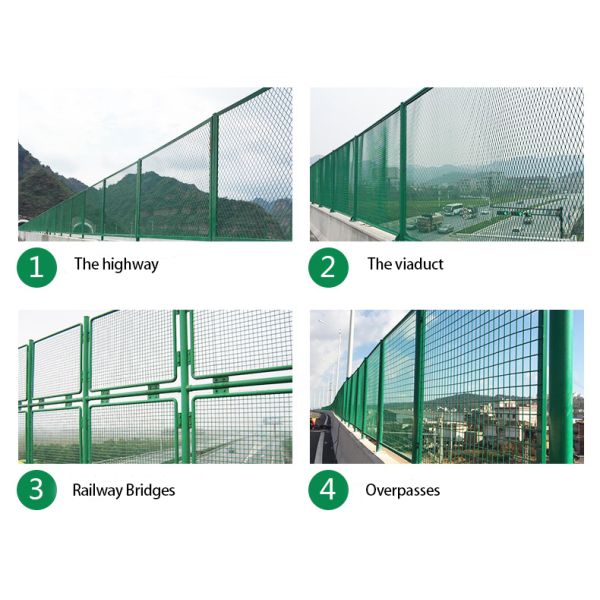 Outdoor Security Galvanized Coated Mesh Fence Barbed Wire Fence With Crowd Control Barrier