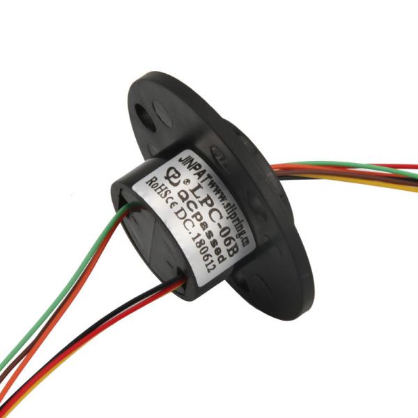 Quality IP54 Coaxial Miniature Through Bore Slip Ring Rotating Speed Optional 240VAC for sale