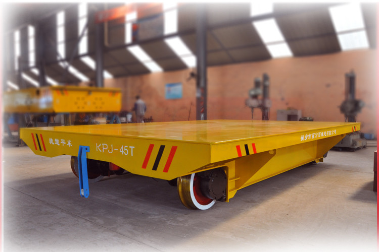 Cable Reels Powered Material Handling Rail Flat Cart industry usage
