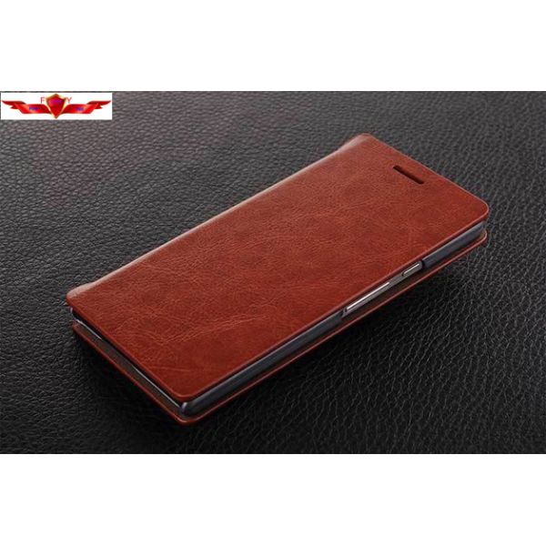 Dirtproof/Waterproof HUAWEI ASCEND P6 PU Wallet Leather Cases Multi Colors