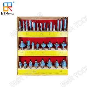 Industrial Quality 30pcs Wooden Box Packed 1/2 Shank Carbide Multi-Purpose Router Bit Set