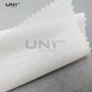 China LDPE Coating 1025H Chemical Bond Fusible Nonwoven Interlining For Garment on sale