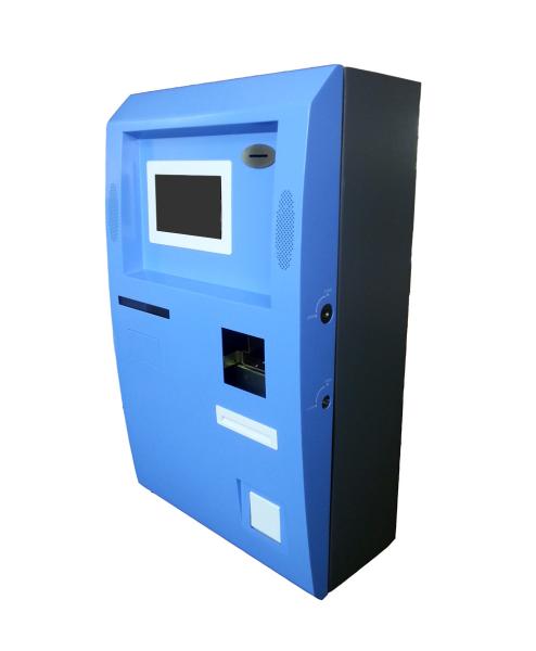 Quality LED Display Wall Mounted Kiosk Coin acceptor with thermal printer for sale
