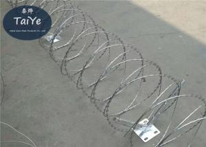 Zinc Coating BTO 22 Razor Wire Coil Diameter 450mm Length 8m Concetina  With Clips