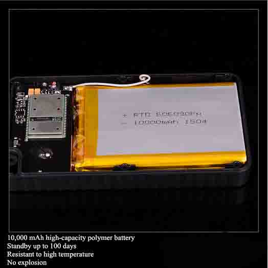 Anti Theft Long Battery GPS Tracker , Battery Operated GPS Tracker For Car