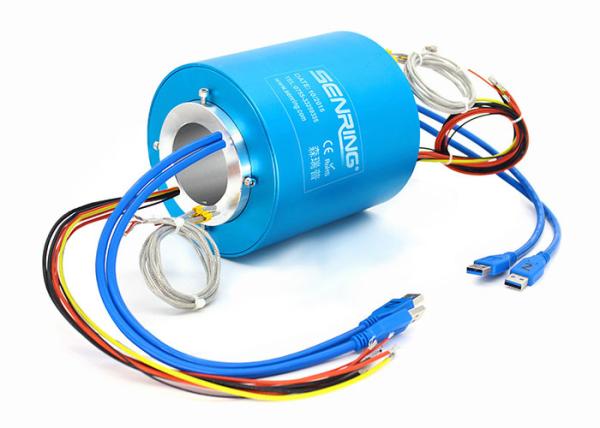 Quality 50mm USB2.0 Signal Transmission Vacuum Slip Ring 110v 2A for sale