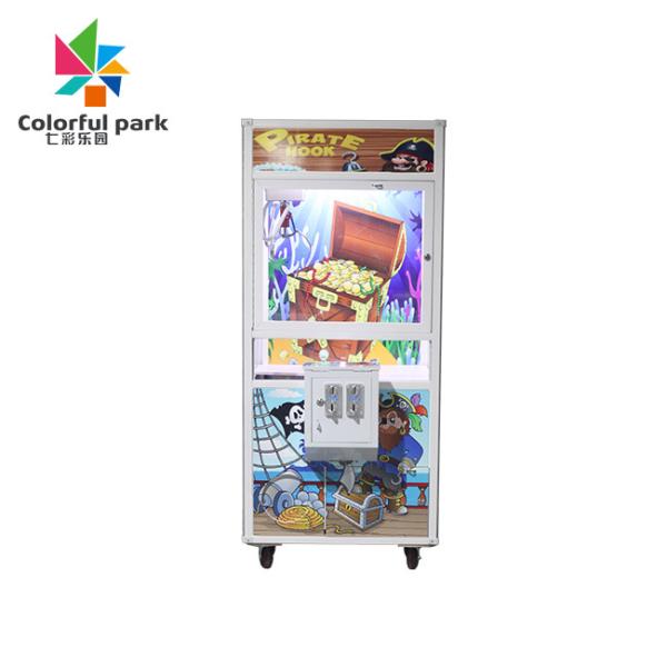 Quality Kids Playground Pirate Hook Claw Machines Mini Lifting Crane Vending Machines for sale