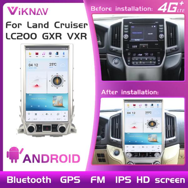 Quality 16 Inch Android Touch Screen Head Unit For Land Cruiser Navigation GPS Multimedia Player Wireless Carplay 4G for sale