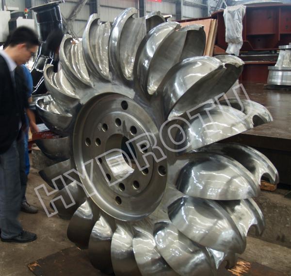 Quality High Water Head Pelton Hydro Turbine With CNC Forged Runner for sale
