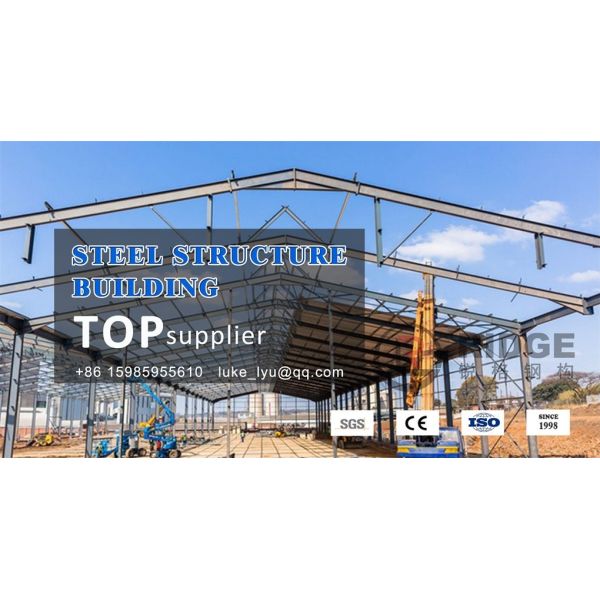 Painted Metal Steel Structure Logistics Warehouse Prefab Steel Storage Building for Factory