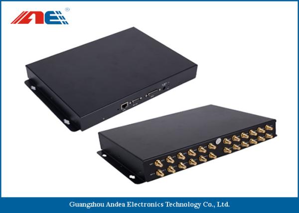 Quality 24 Channels Long Distance RFID Reader , Long Range RFID Card Reader Metal Plate Housing for sale