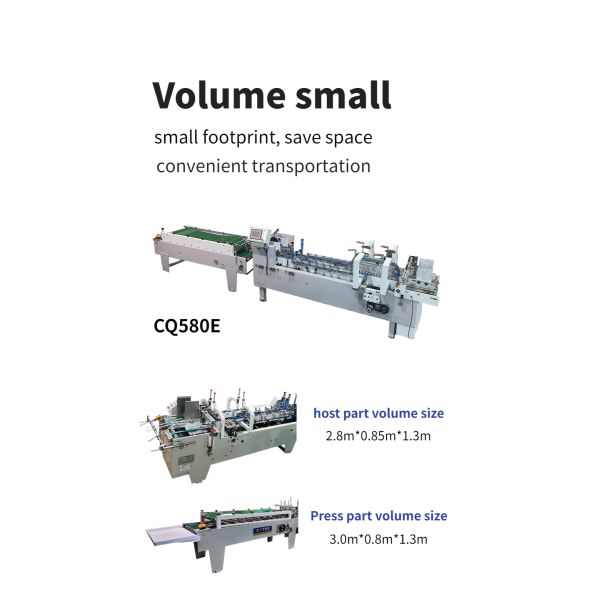 Folder Holder Paper Box Making Machine with Tube Glue and Other Packaging Material