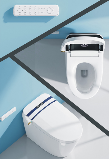 Intelligent Wall Hung Smart Tolilet Ceramic Washdown Smart Living