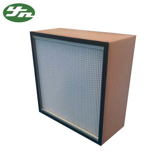 Quality Wooden Frame Deep Pleated Hepa Filter Paper Separator 1500m³/h Air Volume For Clean Room for sale