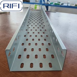 Buy cheap Rectangular Perforated Electrical Cable Tray Customized Length product