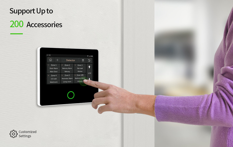 Glomarket Tuya Wifi 4G Smart Security Alarm System Google Alexa Built In Siren