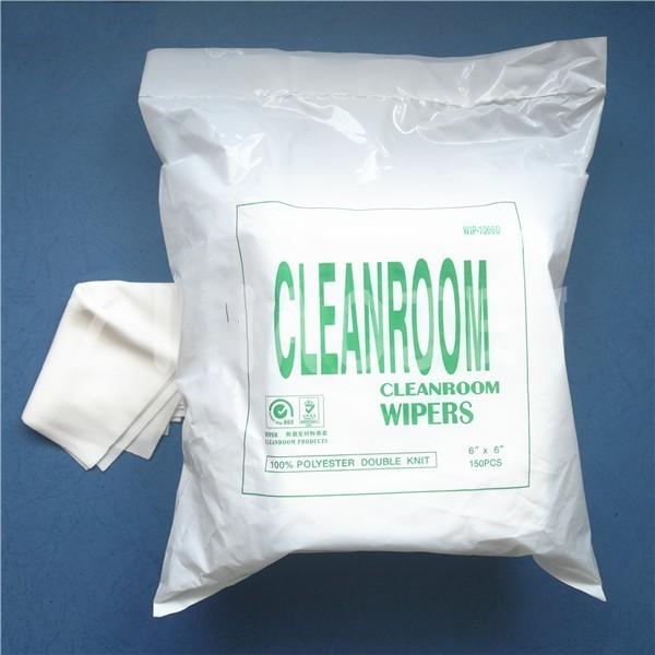 Quality 100% Polyester Sealed - Edge Cleanroom Wipers 9x9 For Critical Environments Control for sale