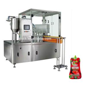 High Efficient Paste Sauce Spout Pouch Filling Machine For Automatic Doypack Bag