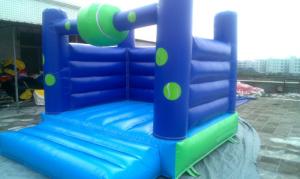 China Ocean Blue Commercial Bounce Houses Jumping With PVC Tarpaulin on sale