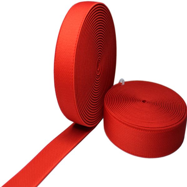 Fashion Colored Polyester Stretch Single Side Twill Elastic