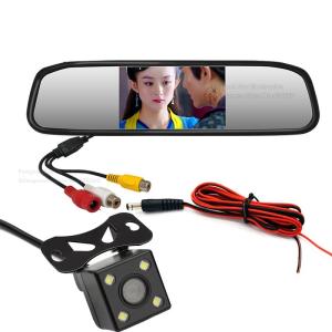 China Wide View Angle Car Backup Camera Mirror , Wireless Rearview Mirror Backup Camera on sale