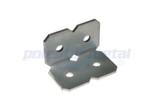 China ISO Approved Construction Hardware , 25mm Building Framing Hardware Angle Brackets on sale
