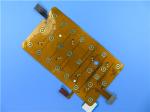 4 Layer Flexible PCB Built on Polyimide with 2 oz Copper and Immersion Gold plus