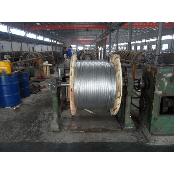 ASTM A 475 Galvanized Guy Wire / Steel Cable Wire With Excellent Anti Rust Performance