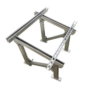 China Solar Strut Channel Supported Installation Solar Pv Bracket For Frameless Roof Module on sale