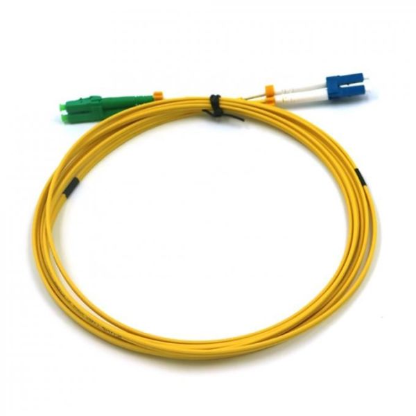 LC APC To LC UPC 3M G652D Single Mode Fiber Patch Cord