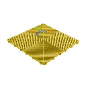 Buy cheap Yellow PP Interlocking Floor Tile 400*400mm For Use In Garages Workshop product