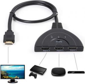 Buy cheap 3 Port 1080P HDMI AUTO Switch Splitter Switcher HUB Box Cable for DVD HDTV PS3 product