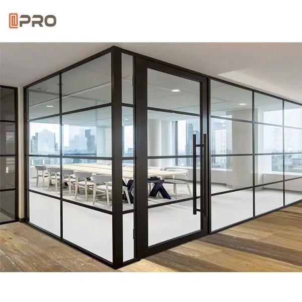 Quality Soundproof Modern Office Partitions Aluminum Glass Partition Office Wall for sale