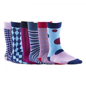 China custom logo, design polyester cotton men's socks on sale