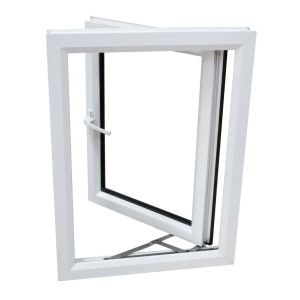 French Style White Frame Upvc Glazed Casement Windows