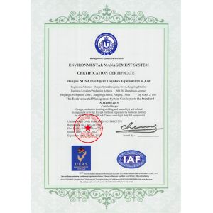 Jiangsu NOVA Intelligent Logistics Equipment Co., Ltd. Certifications