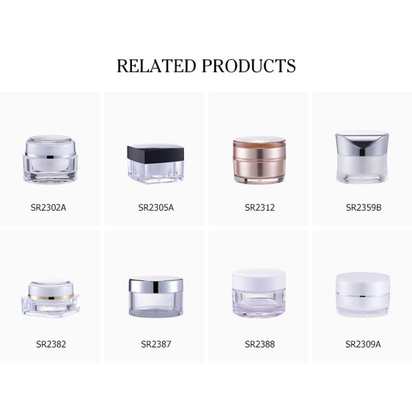 Wild mouth acrylic cream jar bottle plastic lotion jars container SR-2303A