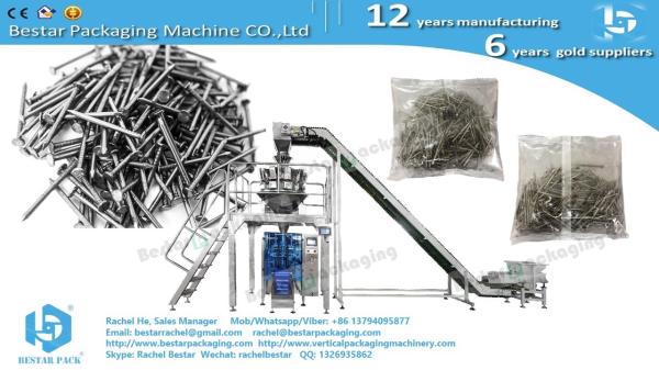 Quality Iron nails Steel nails automatic weighing packaging machine Customized PE film BSTV-450AZ for sale
