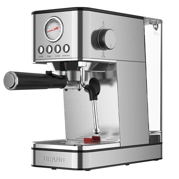 Automatic Electric Espresso Coffee Maker Machine With Grinder Home Commercial