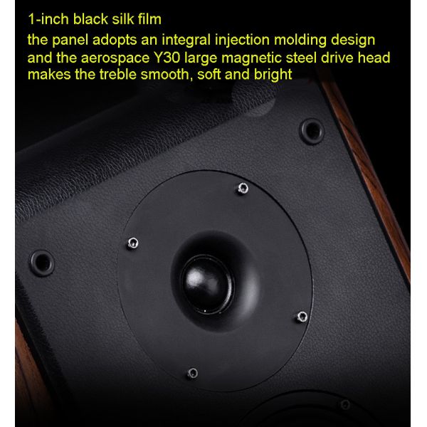 HIFI 3 Way Bookshelf Stereo Speakers Pyramid Shaped 4 Ohms With Tube Amplifier