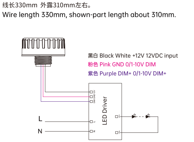 12V DC Low Voltage Photocell Daylight Sensor Brightness Checking