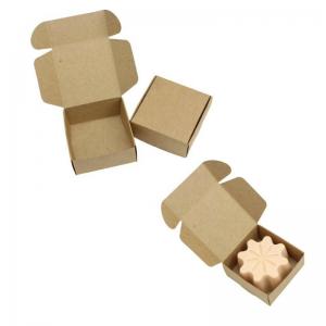 China ODM Foldable Kraft Paper Candy Box Handmade Candle Soap Gift Packaging on sale